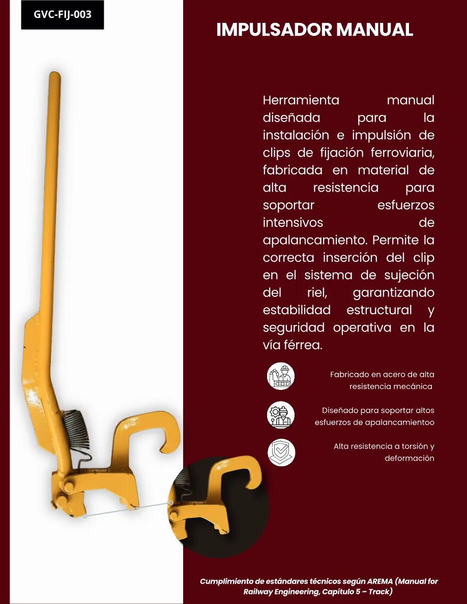 Impulsador Manual de Clips
