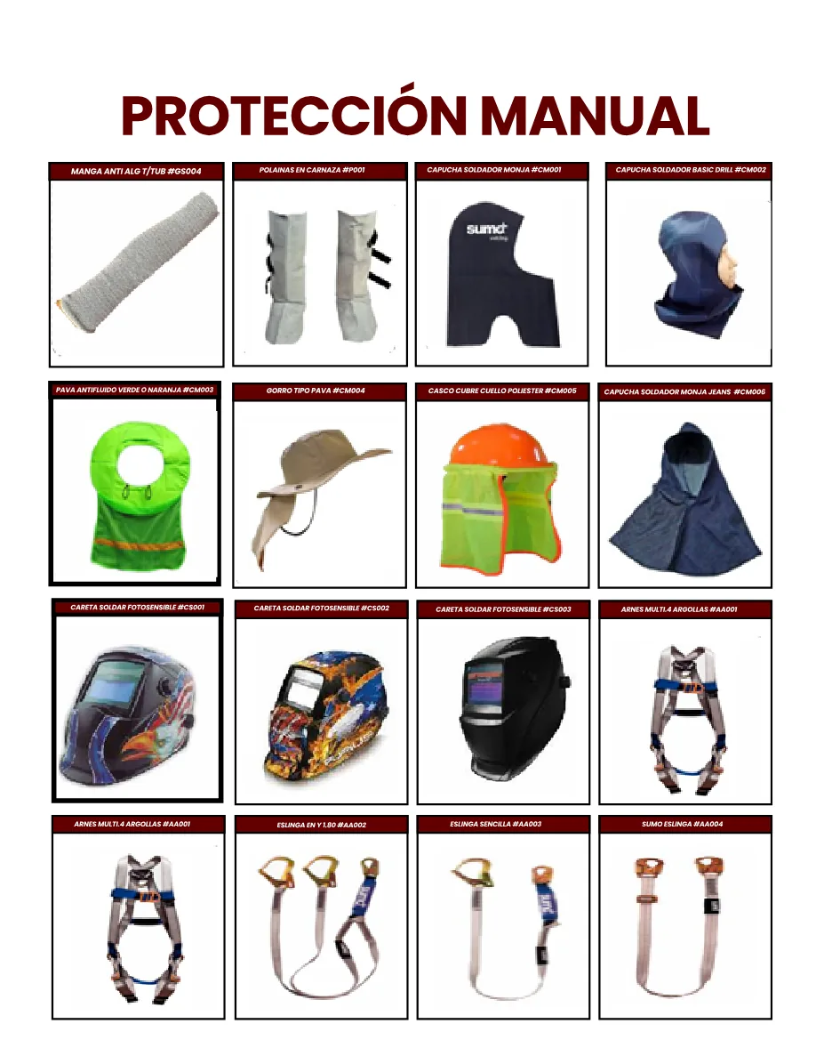 Protección para Cabeza y Altura
