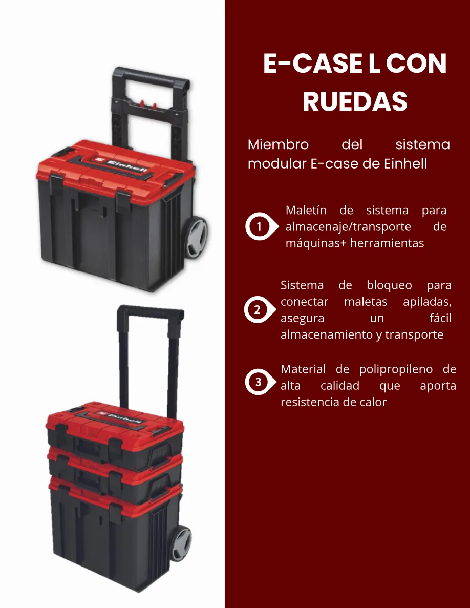E-Case L con Ruedas - Sistema de Almacenamiento
